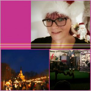 Als Familien Duo auf dem Weihnachtsmarkt in Neuzelle