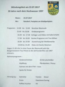Programmablauf 22.07.2017